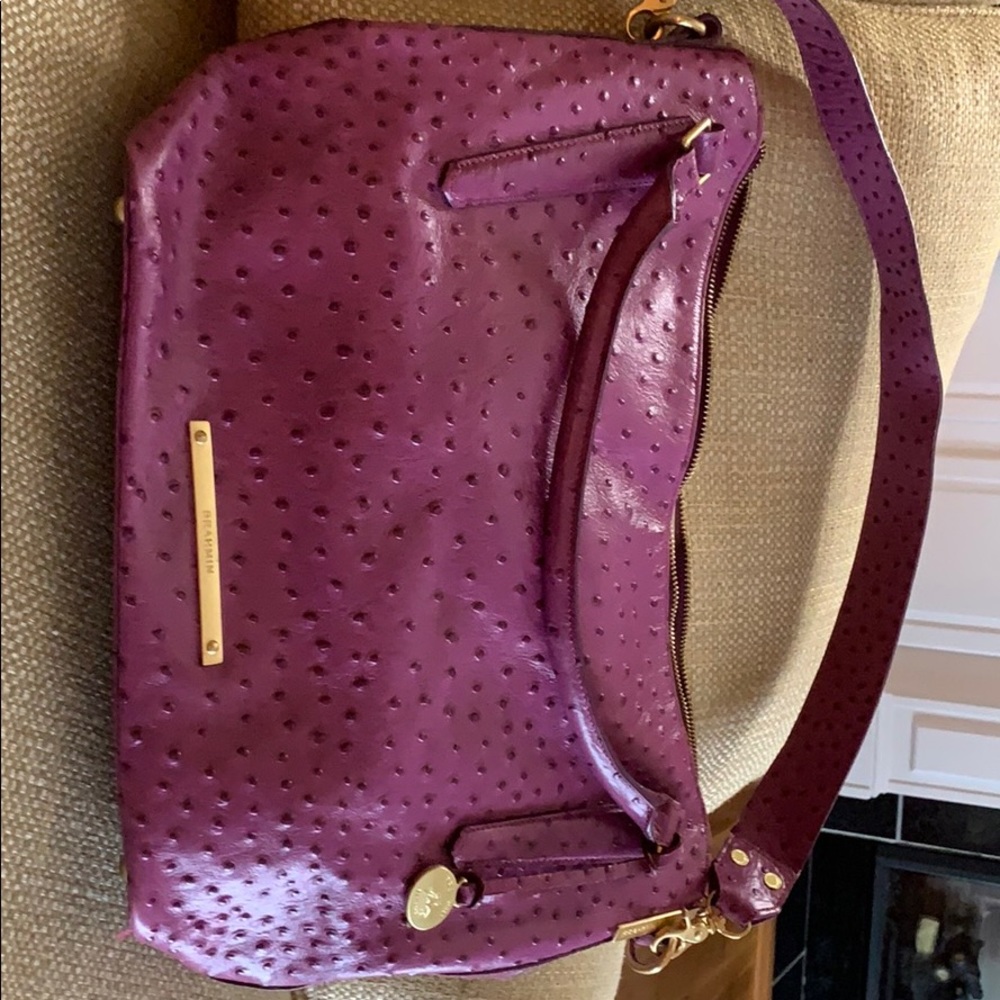 Ostrich Leather Brahmin Purse